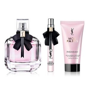 NIB YSL Mon Paris Eau de Parfum 3-pc Gift set - A $195 Value